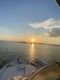 Beautiful sunset cruise around the bay at Tybee