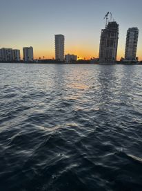 Romantic sunset boat ride