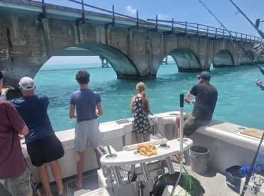 Captain is a fish whisper!