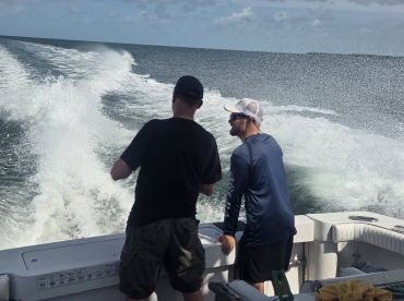 Captain is a fish whisper!